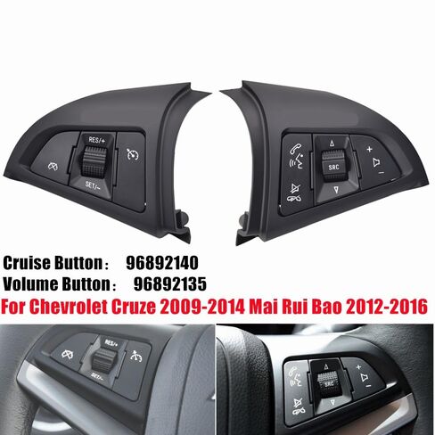 Cruise Control Switch Butto Steering Wheel Switch Volume Button Bluetooth Cruise Multifunctional Car/Fit for Chevrolet Cruze Mai Rui BaoB 96892140(Cruise Button) in Saudi Arabia