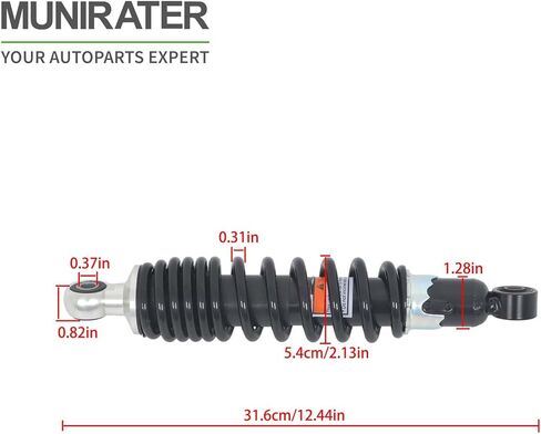 2 Pcs Front Shock Absorber Replacement for 45014-1375 45014-1455 Replacement for Bayou 220 2x4 1988-2002 Bayou 250 2x4 2003-2011 in Saudi Arabia