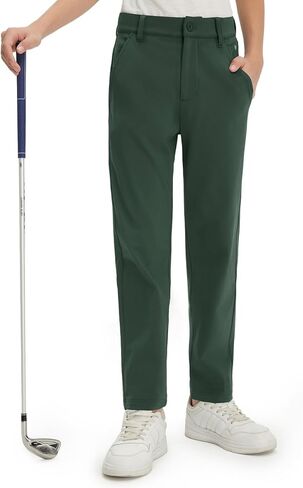 M MAELREG Young Golf Boys Uniform Pants Casual Stretch Water-Resistant Winter Fleece Kids Toddler Boy Pants with Pockets in Saudi Arabia