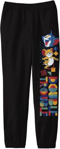 Tom & Jerry Building Block Tower Boy's Black Sweatpants in Saudi Arabia