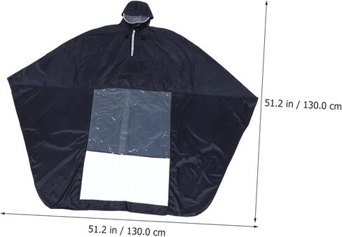 Totority 1pc Hooded Raincoat for Seniors Lightweight Folding Poncho for Electric Scooter Windproof Rain Cover Deep Emergency Rain Gear for Adults in Saudi Arabia