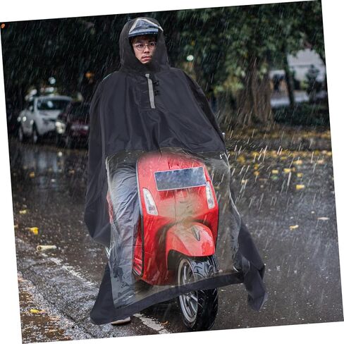 Totority 1pc Hooded Raincoat for Seniors Lightweight Folding Poncho for Electric Scooter Windproof Rain Cover Deep Emergency Rain Gear for Adults in Saudi Arabia