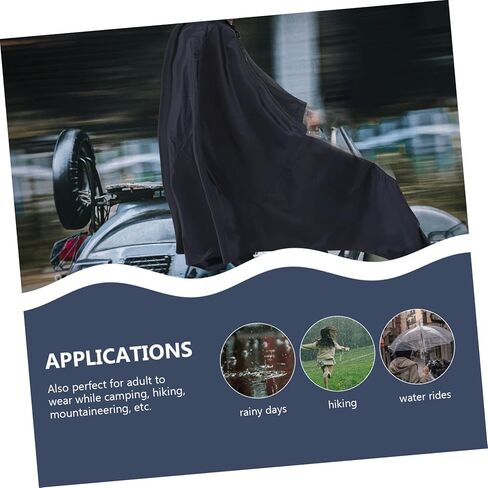 Totority 1pc Hooded Raincoat for Seniors Lightweight Folding Poncho for Electric Scooter Windproof Rain Cover Deep Emergency Rain Gear for Adults in Saudi Arabia