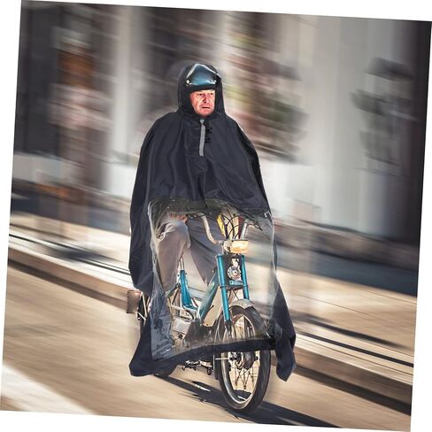 Totority 1pc Hooded Raincoat for Seniors Lightweight Folding Poncho for Electric Scooter Windproof Rain Cover Deep Emergency Rain Gear for Adults in Saudi Arabia