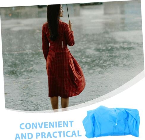 Zerodeko Thickened Adult Rain Poncho Hood Men Long Raincoat Reusable Raincoat for Outdoor Activities in Saudi Arabia