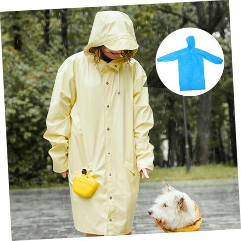 Zerodeko Thickened Adult Rain Poncho Hood Men Long Raincoat Reusable Raincoat for Outdoor Activities in Saudi Arabia