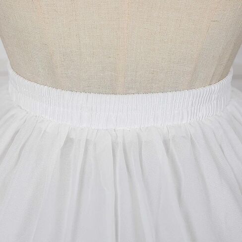 المرأة كرينولين ثوب نسائي قصير 2 الأطواق تنورة قابلة للتعديل الدانتيل زلات لوليتا تنورة للفتيات فستان تأثيري in Kuwait