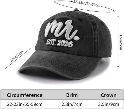 هدايا السيد والسيدة 2026، قبعة العروس والعريس، هدايا شهر العسل للزوجين، قبعة بيسبول السيد السيدة، قبعة مطابقة لعيد ميلاد المتزوجين حديثًا للزوجين in Kuwait