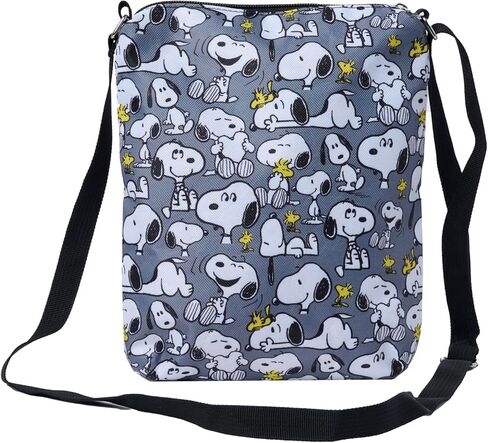 Peanuts Crossbody Bag Snoopy Woodstock All Over Print Passport Travel in Saudi Arabia