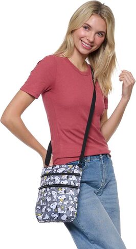 Peanuts Crossbody Bag Snoopy Woodstock All Over Print Passport Travel in Saudi Arabia