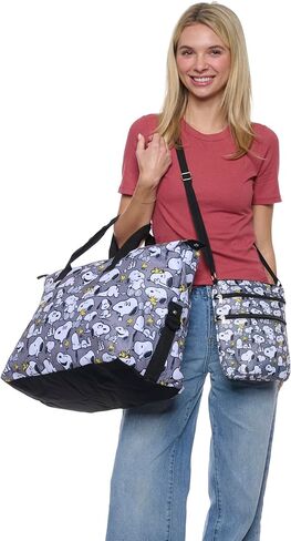 Peanuts Crossbody Bag Snoopy Woodstock All Over Print Passport Travel in Saudi Arabia
