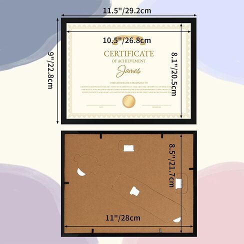 8.5x11 Black Picture Frames Set of 10, 8.5 by 11 Picture Frame for Award Certificate and Diploma Display on Wall or Tabletop in Saudi Arabia