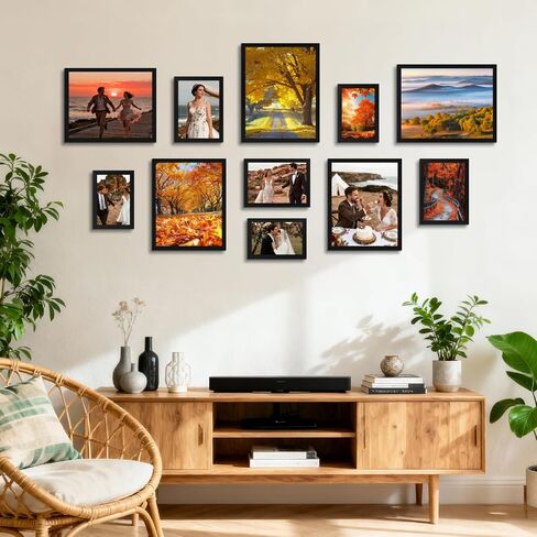 8.5x11 Black Picture Frames Set of 10, 8.5 by 11 Picture Frame for Award Certificate and Diploma Display on Wall or Tabletop in Saudi Arabia