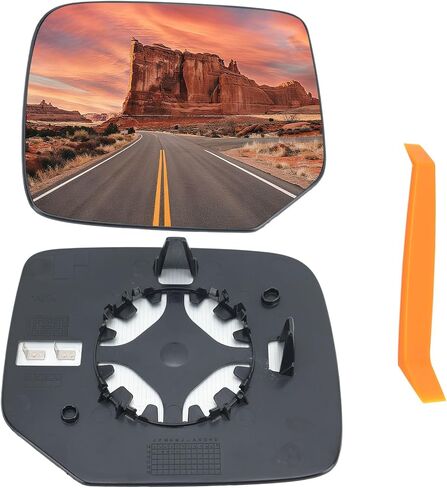 Right Passenger Side Heated Mirror Glass Compatible with 2016-2022 Honda Pilot 2017-2024 Ridgeline 2019-2024 Passport Right Side RH Rear View Mirrors Replacement with Backing Plate in Saudi Arabia