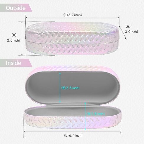 Hard Shell Leather Sunglasses Case,4 PACK Large Eyeglasses Case for Women Men in Saudi Arabia