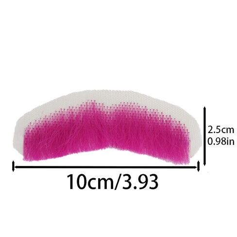 مشرق روزا الوردي 100٪ ألياف صناعية معقودة يدويًا مقاومة للحرارة وشارب كاذب واقعي ولحية مزيفة in Kuwait