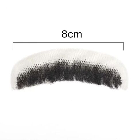 شعر صناعي أسود طبيعي 100% معقود يدويًا وشارب زائف ولحية مزيفة in Kuwait