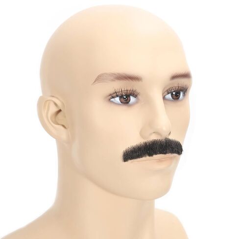 شعر صناعي أسود طبيعي 100% معقود يدويًا وشارب زائف ولحية مزيفة in Kuwait