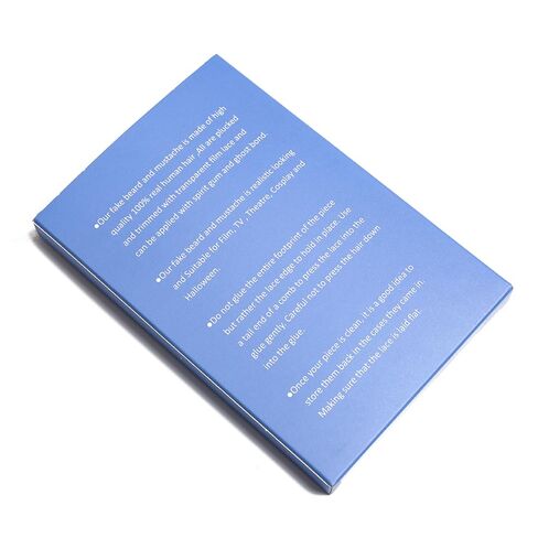 شعر صناعي أسود طبيعي 100% معقود يدويًا وشارب زائف ولحية مزيفة in Kuwait