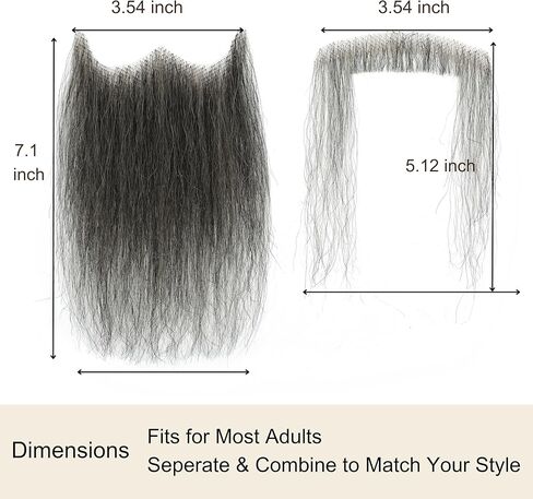 مجموعة اللحية والشارب المزيفة، شعر وجه دانتيل واقعي للاستخدام في الهالوين والفايكنج والقراصنة والمسرح in Kuwait