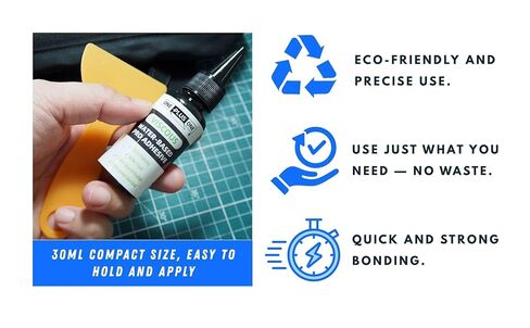 ONE Plus ONE Table Tennis Rubber Glue, Water-Based VOC-Free Adhesive, 2×30ml Small Bottles with Spreader, Odorless Glue for Ping Pong Paddle & Rubber Assembly in Kuwait