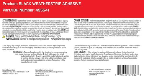 Loctite 37532 Black Weatherstrip Adhesive Tube - 5 fl. oz. in Saudi Arabia