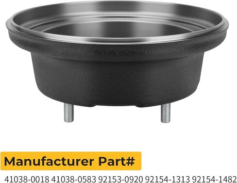 M MATI Rear Brake Drum W/Bolts for Kawasaki Mule SX KAF400 2017-2024 Mule 600 610 4x4 KAF400 2005-2016 41038-0018 41038-0583 92153-0920 92154-1313 92154-1482 in Saudi Arabia