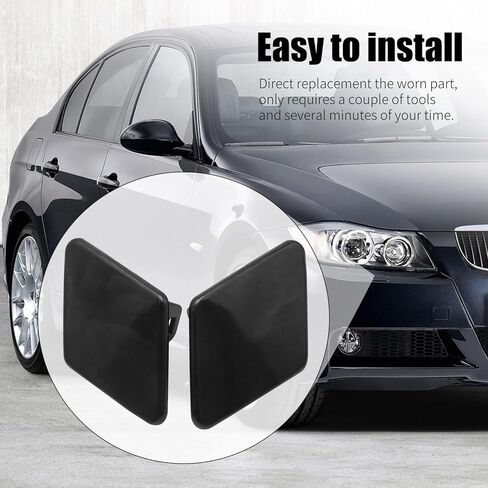 EATAKWARD زوج واحد من غطاء فوهة غسالة المصباح الأمامي 61678031307، بديل لسيارة BMW 3 Series BMW 325i E90 E91 2005-2009، يستبدل 61678031308 A61678031307 A61678031308 in Kuwait