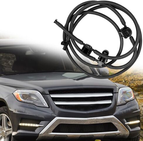 Riloer Windshield Washer Nozzles, 1PC Car Front Windshield Wiper Washer Nozzle Line With Hose, Compatible with Mercedes-Benz GLK350 2010-2015 A2048601992 in Saudi Arabia