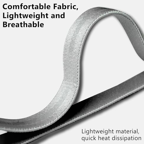 6 قطع من ربطات الشعر الرياضية المتينة للرجال والنساء، عصابات رأس مرنة سميكة مضادة للانزلاق (أسود ورمادي) in Kuwait