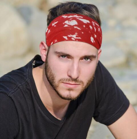 6 عبوات من عصابات الرأس الرياضية للرجال، عصابة رأس خفيفة الوزن للرجال من OFFTESTY قابلة للتمدد وممتصة للرطوبة in Kuwait