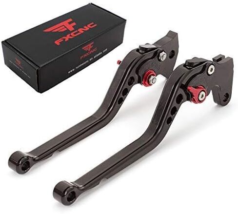 FXCNC Billet Long Adjustable Brake Clutch Levers Compatible with Warrior YFM350 02-04,Raptor YFM660 01-04,TTR125L/LE 00-16,Banshee 350 02-06,XT660/R/X 04-13,YFM700 Raptor 700R 00-06 in Saudi Arabia