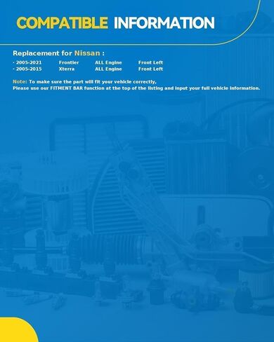 منظم نوافذ الطاقة الأمامي الأيسر من PHILTOP ومجموعة المحرك المتوافقة مع 2005-2021 Frontier/Xterra (مع موصل 2 دبوس) يستبدل 741-348 in Kuwait