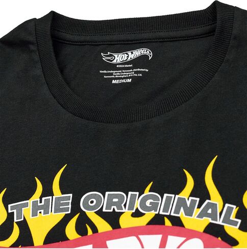 Hot Wheels Mens Pajama Set | Adults Race Car Graphic Short Sleeve Top & Long Leg PJ Bottoms in Black & Grey in Saudi Arabia