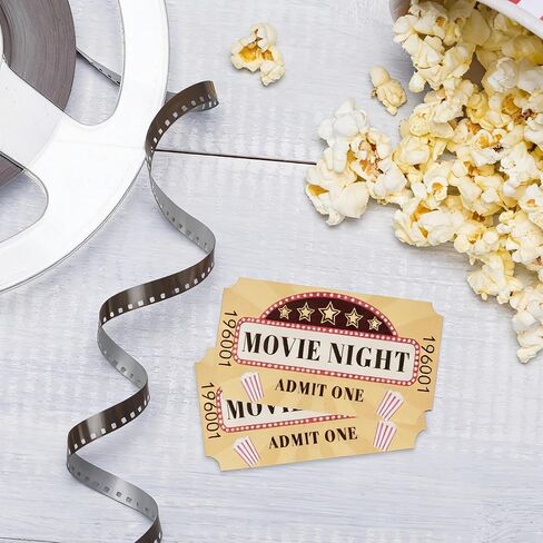 Movie Tickets Single Roll Raffle Tickets for Events, Classroom or School Carnivals, Family Games, Door Prizes (1000 Pcs) in Saudi Arabia