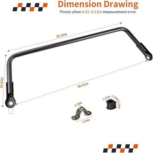 مُثبت التعليق الخلفي Sway Bar مع طقم دعامة جلبة التوجيه للحارس 500 700 2005-2009 1015814-067 in Saudi Arabia