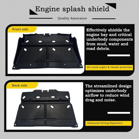 درع سبلاش المحرك تحت الغطاء ML3Z-7222-D متوافق مع محرك البنزين Ford F150 2015-2024 JL3Z-7222-C (غير مناسب لطراز Raptor & 3.0L ديزل) in Kuwait