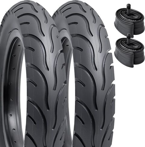 YunSCM 12.5" Bike Tires 12 1/2x2 1/4(57-203) and 12.5" Bike Tubes Schrader Valve with 2 Rim Strips Compatible with Road Bike 12 1/2 x 2 1/4 Kid Bicycle Tires and Tubes (A-1033) in Saudi Arabia