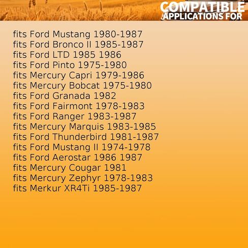 1 Pcs Automatic Transmission Seal fits Ford Mustang,Ranger,Aerostar,Bronco II,Fairmont,Granada 1978 1979 1980 1981 1982 1983 1984 1985 1986 1987 Replacement E6TZ7D040A in Kuwait