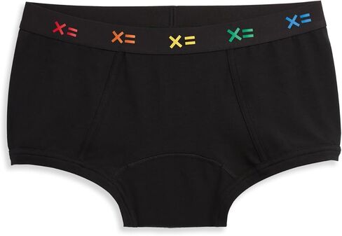 TomboyX Cotton Boy Shorts Underwear, Leakproof Low Rise Underwear for Women and Teens, Reusable, Soft, Comfortable in Saudi Arabia