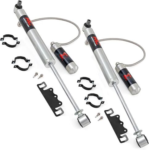 Rough Country M1R Monotube Front Shocks with External Reservoir for Jeep Wrangler JL (2021–2024) w/2-3.5" Lift & Wrangler Unlimited (2018-2025) - 2-Pack in Saudi Arabia