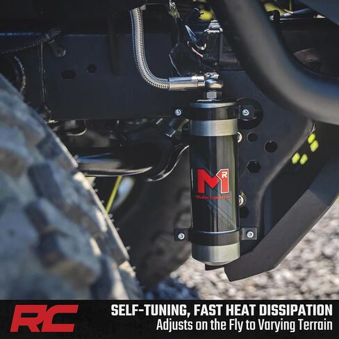 Rough Country M1R Monotube Front Shocks with External Reservoir for Jeep Wrangler JL (2021–2024) w/0-1.5" Lift & Wrangler Unlimited (2018-2025) - 2-Pack in Saudi Arabia