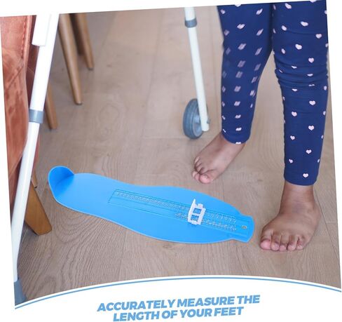 Portable Foot Measuring Device Accurate Shoe Sizer for Adults and Boys and Girls Sturdy Plastic Foot Gauge for Home Use and Shoe Fitting in Saudi Arabia