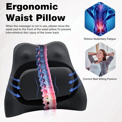 كرسي مكتب كبير وطويل القامة من HOFFREE بوزن 500 رطل مع تدليك العجن وكرسي مكتب حراري مع مسند للقدمين ووسادة دعم قطني من جلد البولي يوريثان، كرسي كمبيوتر تنفيذي مريح للأشخاص الثقيلين (أسود) in Kuwait