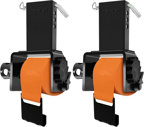 4 Pack Trailer Stake Pocket Winch Flatbed Kit, Capacity 16,200 lbs Utility Flatbed Accessories, Include 4 inch Flatbed Winch Straps 30 Ft Orange for 2x4 Stake Pockets in Saudi Arabia