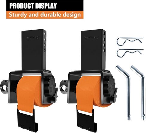 4 Pack Trailer Stake Pocket Winch Flatbed Kit, Capacity 16,200 lbs Utility Flatbed Accessories, Include 4 inch Flatbed Winch Straps 30 Ft Orange for 2x4 Stake Pockets in Saudi Arabia