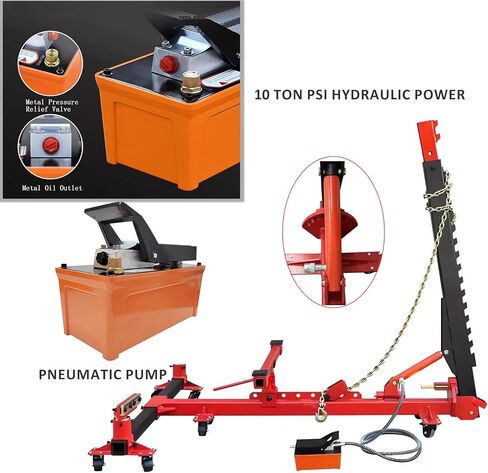 آلة إطار هيكل السيارة 98KN رف فرد إطار السيارة لإصلاح الاصطدام مع نظام السحب سعة تحميل 6600 رطل in Kuwait