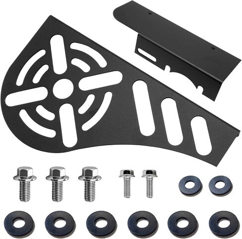 ترقية الألومنيوم دراجة صغيرة مخلب غطاء سلسلة الحرس خفيفة الوزن وسميكة لمحركات استنساخ المفترس 212cc 196cc لكولمان CT200U CT200U-EX CT100 BT200X (أسود) in Kuwait