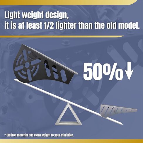 ترقية الألومنيوم دراجة صغيرة مخلب غطاء سلسلة الحرس خفيفة الوزن وسميكة لمحركات استنساخ المفترس 212cc 196cc لكولمان CT200U CT200U-EX CT100 BT200X (أسود) in Kuwait