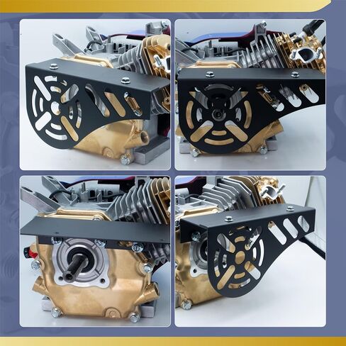 ترقية الألومنيوم دراجة صغيرة مخلب غطاء سلسلة الحرس خفيفة الوزن وسميكة لمحركات استنساخ المفترس 212cc 196cc لكولمان CT200U CT200U-EX CT100 BT200X (أسود) in Kuwait